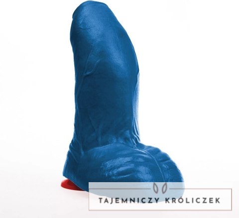 Buri M Model Zakrzywiony z Przyssawką 17 cm Niebieski Fuck Fist