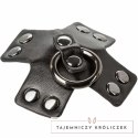 CalExotics Euphoria O-Ring nakładki na piersi czarne, metalowe detale CALEXOTICS