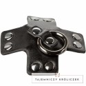 CalExotics Euphoria O-Ring nakładki na piersi czarne, metalowe detale CALEXOTICS