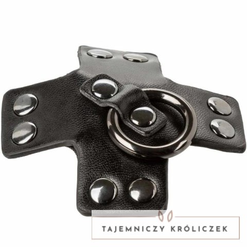 CalExotics Euphoria O-Ring nakładki na piersi czarne, metalowe detale CALEXOTICS