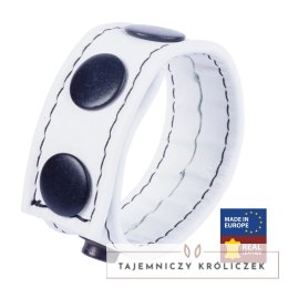 Cocky Pasek Regulowany Skorzany Model White - Maks. 60 mm, Europejski Red Leather
