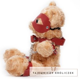 Crushious Crushito Pluszowy Miś z Akcesoriami Bondage 31 cm Czerwony Crushious