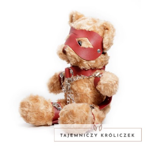 Crushious Crushito Pluszowy Miś z Akcesoriami Bondage 31 cm Czerwony Crushious
