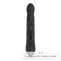 Crushious Lapin Black - Intymne urządzenie z funkcją ruchu i podwojną stymulacją Crushious
