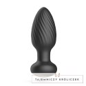 Crushious Twister Czarny Plug Anatomiczny z Rotacją i Pilotem 9,8 cm Crushious