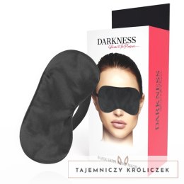 Darkness Basic Black Mask - satynowa, regulowana opaska na oczy DARKNESS