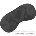Darkness Basic Black Mask - satynowa, regulowana opaska na oczy DARKNESS