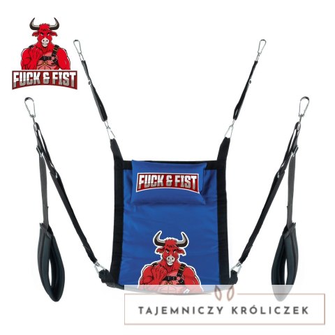 Fuck & Fist Fabric Sling Zestaw Kompletny Niebiesko-Czarny 60x107cm Fuck Fist