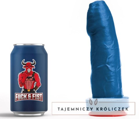 Fuck & Fist Magni Model M - Niebieski anatomiczny model intymny 18 cm z przyssawką Fuck Fist