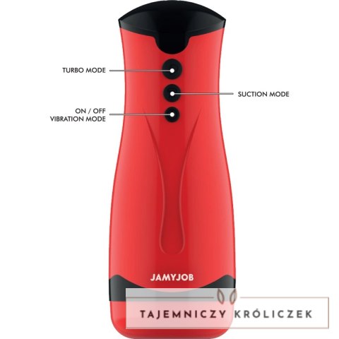 JAMYJOB Dameron - Intymna maszyna ssąco-wibrująca, silikonowa, ładowalna JAMYJOB