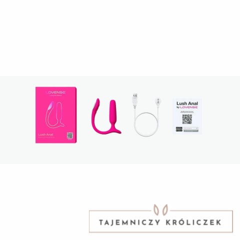 Lovense Lush Anal Pink - Interaktywna Maszyna Intymna z Oświetleniem LED Lovense