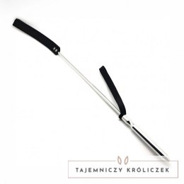 Red Leather Bicz Metalowo-Skorzany 70,5 cm Czarny/Srebrny Europejska Jakość Red Leather