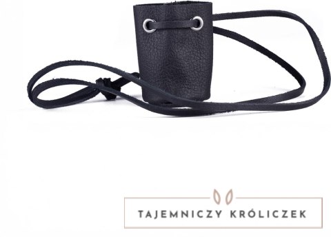 Red Leather Etui Skorzane na Buteleczkę do Aromaterapii Czarny 6,5cm Red Leather