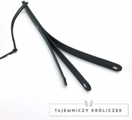 Red Leather Paddle skorzany 3 paski czarny 39,5 cm anatomiczny uchwyt Red Leather