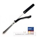 Red Leather Pejcz Skorzano-Metalowy 52 cm Czarny/Srebrny Premium Red Leather