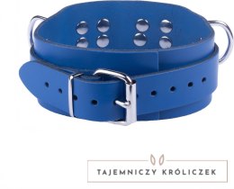 Red Leather - Skorzany Naszyjnik Blue, regulowany, szeroki 5,5 cm Red Leather