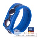 Red Leather Tippy Skorzana Opaska Regulowana Blue - naturalna skora, 60 mm Red Leather