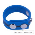 Red Leather Tippy Skorzana Opaska Regulowana Blue - naturalna skora, 60 mm Red Leather
