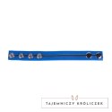 Red Leather Tippy Skorzana Opaska Regulowana Blue - naturalna skora, 60 mm Red Leather