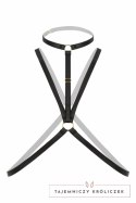 Secret Love Strappy Harness Bralette czarny - modny elastyczny model Christine