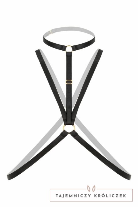 Secret Love Strappy Harness Bralette czarny - modny elastyczny model Christine