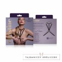 Secret Love Strappy Harness Bralette czarny - modny elastyczny model Christine