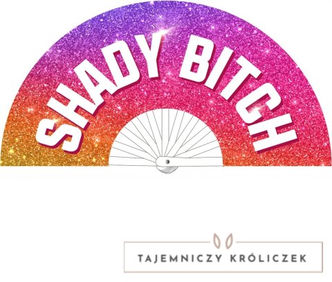 Shady Bitch - Wachlarz dekoracyjny 64 cm, wielokolorowy, lekki M Proud