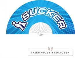 Sucker Wachlarz dekoracyjny 64 cm niebieski lekki poliester M Proud