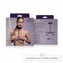 Viola Strappy Harness Bralette z koronką czarna - modny dodatek Christine