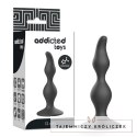 Addicted Toys Korek Analny 12 cm Czarny Silikonowy z Szeroką Podstawą ADDICTED
