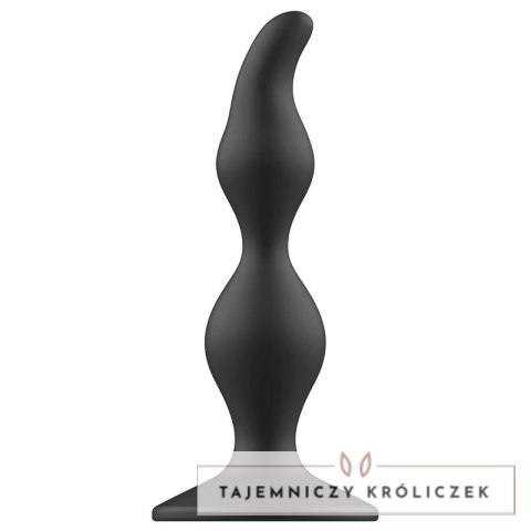 Addicted Toys Korek Analny 12 cm Czarny Silikonowy z Szeroką Podstawą ADDICTED