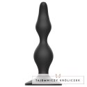 Addicted Toys Korek Analny 12 cm Czarny Silikonowy z Szeroką Podstawą ADDICTED