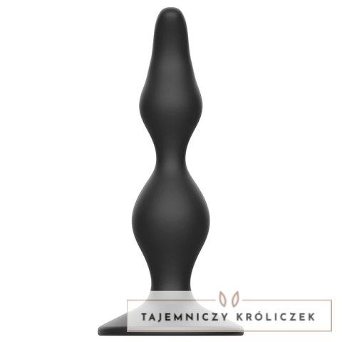 Addicted Toys Korek Analny 12 cm Czarny Silikonowy z Szeroką Podstawą ADDICTED