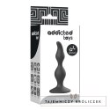 Addicted Toys Korek Analny 12 cm Czarny Silikonowy z Szeroką Podstawą ADDICTED