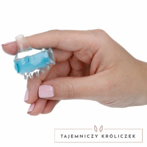 CASUAL LOVE Finger Fun Niebieski - Elastyczny stymulator z wibracją CASUAL LOVE