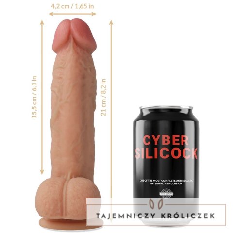 CYBERSILICOCK Saul zestaw silikonowy, uprząż, 3 pierścienie, 15,5cm, medyczny silikon CYBER SILICOCK