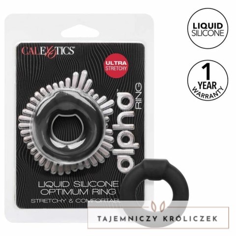 CalExotics Alpha Optimum pierścień silikonowy czarny ultramiękki CALEXOTICS