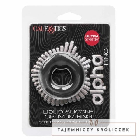 CalExotics Alpha Optimum pierścień silikonowy czarny ultramiękki CALEXOTICS