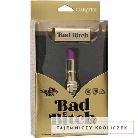 CalExotics Hide & Play Bad Bitch Mini Masażer USB Szminka 7,5cm 10 trybow CALEXOTICS