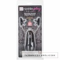 CalExotics Nipple Play zaciski z wibracją, czarne, regulowane, ABS CALEXOTICS