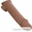 CalExotics Performance Maxx Extension 8" silikonowa brązowa powłoka CALEXOTICS