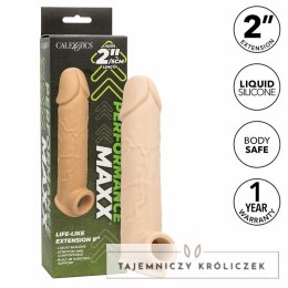 CalExotics Performance Maxx Life-Like Extension 8 jasna skora, silikonowy przedłużacz 22 cm CALEXOTICS