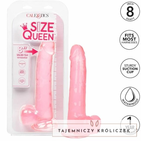 CalExotics Size Queen 20,3 cm rożowy - model z przyssawką TPR CALEXOTICS
