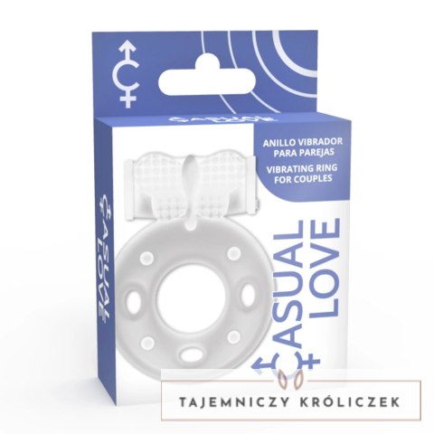 Casual Love Pierścień Wibracyjny 34 Transparentny Elastyczny TPR CASUAL LOVE