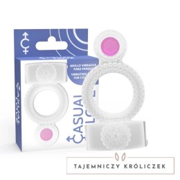 Casual Love Podwojny Pierścień Wibrujący Transparentny TPR CASUAL LOVE