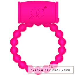 Casual Love Ring 25 silikonowy pierścień wibrujący rożowy elastyczny CASUAL LOVE