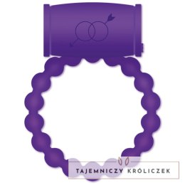 Casual Love Ring 25 - silikonowy pierścień z funkcją wibracji, fioletowy CASUAL LOVE