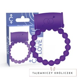 Casual Love Ring 25 - silikonowy pierścień z funkcją wibracji, fioletowy CASUAL LOVE