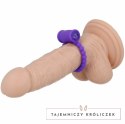 Casual Love Ring 25 - silikonowy pierścień z funkcją wibracji, fioletowy CASUAL LOVE