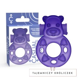 Casual Love Ring 26 Fioletowy - Elastyczny Pierścień Wibrujący TPR CASUAL LOVE